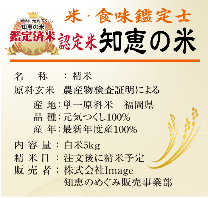 米・食味鑑定士厳選　認定米